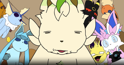 Cover artwork for Eevee's First Words!