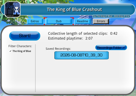 Cover artwork for The King of Blue (DUB MODE)